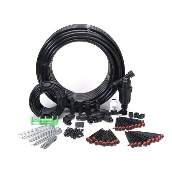 DripWorks Garden Drip Irrigation Kit with Tubing, Filter, and PSI Regulator
