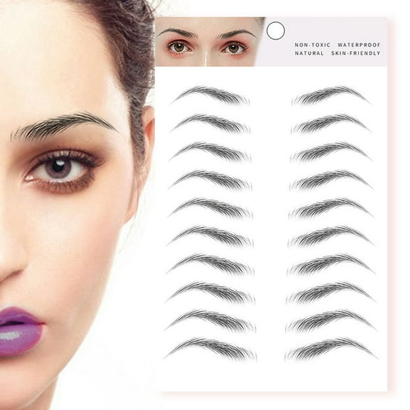 European Broken Effect Water Transfer Eyebrow Stencils for Perfectly Shaped Brows