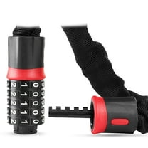 BESTOYARD Anti Theft Keyless Password Chain Lock for Bike with Protective Cloth Sleeve Black
