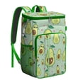 thumbnail image 1 of Cute Avocado and Fruit Pattern Cooler Backpack, Leakproof Lunch Bag with Kawaii Design for Summer, Work, and Road Trips, 1 of 6