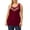 Red, variant on Women's Sleeveless Elegant Sheer Mesh Insert Casual Vest Blue XXL