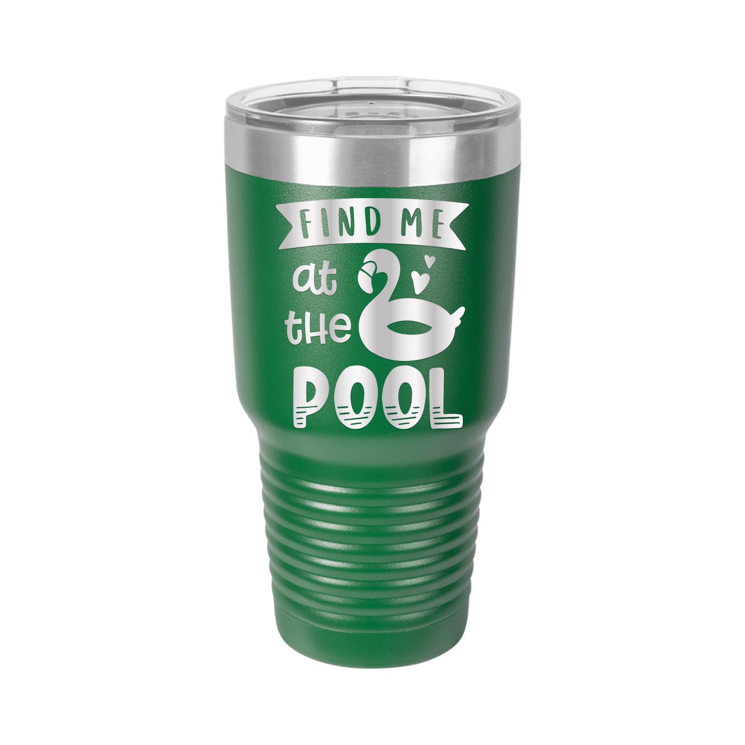 Find Me At The Pool Engraved 30 oz Tumbler Mug Cup Unique Funny