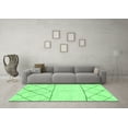 thumbnail image 3 of Ahgly Company Indoor Round Solid Emerald Green Modern Area Rugs, 5' Round, 3 of 4
