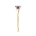 thumbnail image 3 of Angara Natural 0.5 Ct. Tanzanite Solitaire Engagement Ring in 14K Yellow Gold for Women (Ring Size: 11.5), 3 of 9