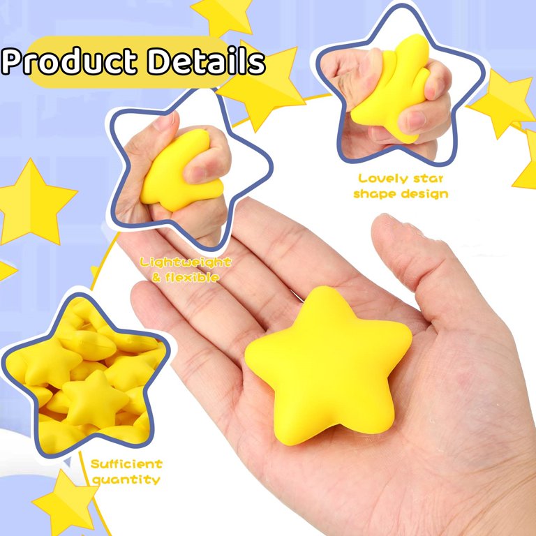 30Pcs Star Stress Ball Bulk Stress Relief Balls Foam Stress Ball For