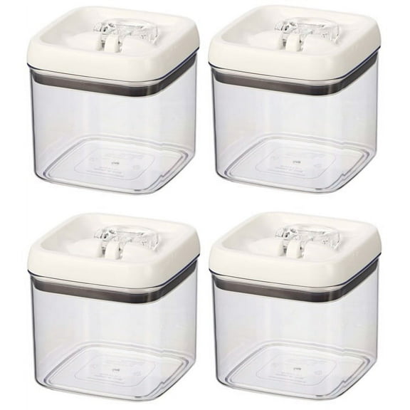 Better Homes & Gardens Canister - 4.5 Cup Flip-Tite Square Food Storage Container, Pack of 1 or 4