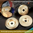 thumbnail image 2 of Pro-Grade Wood Cutting Discs, 3Pcs Stump Grinder for Wood Carving, Woodworking Angle Grinder Attachment Curved Bevel Design - Engraving Polishing Tool Set, 2 of 8