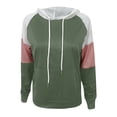 thumbnail image 4 of Puntoco Mujeres Patchwork Sudaderas con capucha Camiseta de manga larga Casual Sudadera top Blusa Puntoco Puntoco-3472, 4 of 6
