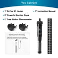 thumbnail image 7 of DaToo Aquarium Heater Adjustable 50W Submersible Fish Tank Heater with Electronic Chip Thermostat Suitable for Marine Saltwater and Freshwater, 7 of 7