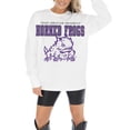 thumbnail image 3 of Women's Gameday Couture White TCU Horned Frogs Big Goals Oversized Long Sleeve T-Shirt, 3 of 5