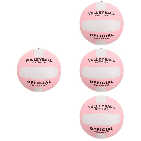 Set of 4 Volleyball No. 5 Balls Floating Hoop Game Badminton Volleyballs