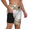 thumbnail image 2 of Kdxio Christmas Print Men'S Swim Trunks With Compression Liner 7 Inch Inseam Quick Dry Swim Shorts, 2 of 7