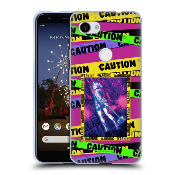 Head Case Designs Officially Licensed Birds of Prey DC Comics Harley Quinn Art Warning Soft Gel Case Compatible with Google Pixel 3a