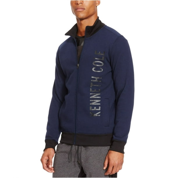 Kenneth Cole Sudadera con logotipo para hombre color azul grande Kenneth Cole Camisa de entrenamiento Bodega Aurrera en linea