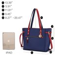 thumbnail image 7 of MKF Collection Andrys Women's Tote Handbag & Wristlet Wallet 2-Piece Set by Mia K. - Navy/Light Blue, 7 of 7