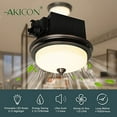 thumbnail image 5 of Akicon Bathroom Exhaust Fan with Light, Ultra Quiet 110 CFM 1.5 Sones Ventilation Exhaust Bathroom Fan Light Combo and Nightlight, 3 Years Warranty (Oil Rubbed Bronze) (Warm White), 5 of 6