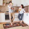 thumbnail image 6 of 2-Piece Kitchen Rugs Set Non-Slip Mats Carpet Floor for Kitchen, Bathroom (19.7"x27.6" & 19.7"x47.2") Sitting Santa Claus, 6 of 7