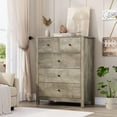thumbnail image 6 of Roromall 5 Drawer Dresser for Bedroom, Wooden Dresser with Deep Drawers & Metal Knobs, Modern Double Chests of Drawers for Living Room, Entryway, Hallway, 6 of 7