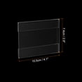 thumbnail image 2 of Uxcell 3x4" Wall Mount Acrylic Sign Holder, Display Frame with Tape Adhesive for Office, Clear 10Pcs, 2 of 6