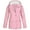 Pink, variant on Lovskoo Women's Rain Jacket Sport Casual Waterproof Windbreaker Solid Rain Jacket Outdoor Plus Size Hooded Raincoat Windproof Black
