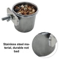 thumbnail image 3 of Dog Crate Water Bowl Kennel Hanging Bowl Removable Pet Dog Stainless Steel Coop Cups - 6.5cm, 3 of 5