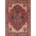 thumbnail image 1 of Ahgly Company Machine Washable Indoor Rectangle Industrial Modern Tomato Red Area Rugs, 8' x 12', 1 of 7