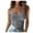 Gray, variant on Titcea Tank Top for Women Solid Color Round Neck Sleeveless Causal Sexy Shirts Hawaiian Beach Holiday Sports Workout Running Tees