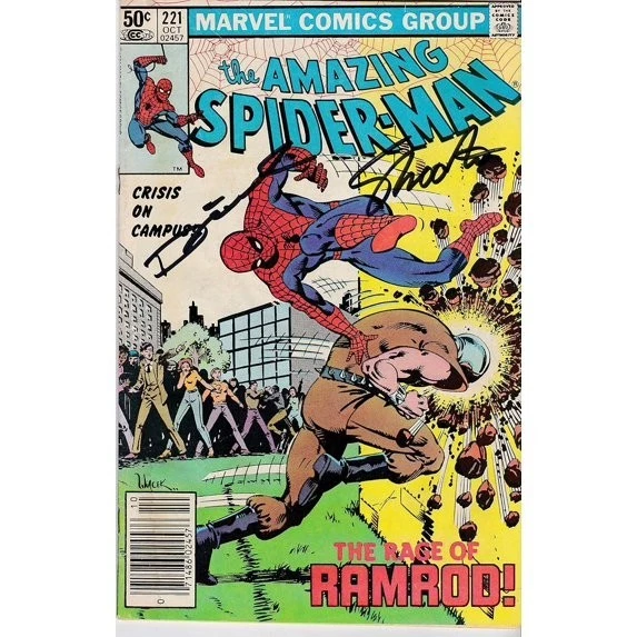 Amazing Spider-Man #221 Signed Jim Shooter Denny O'Neil