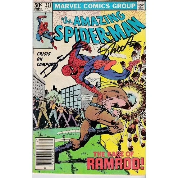 Amazing Spider-Man #221 Signed Jim Shooter Denny O'Neil