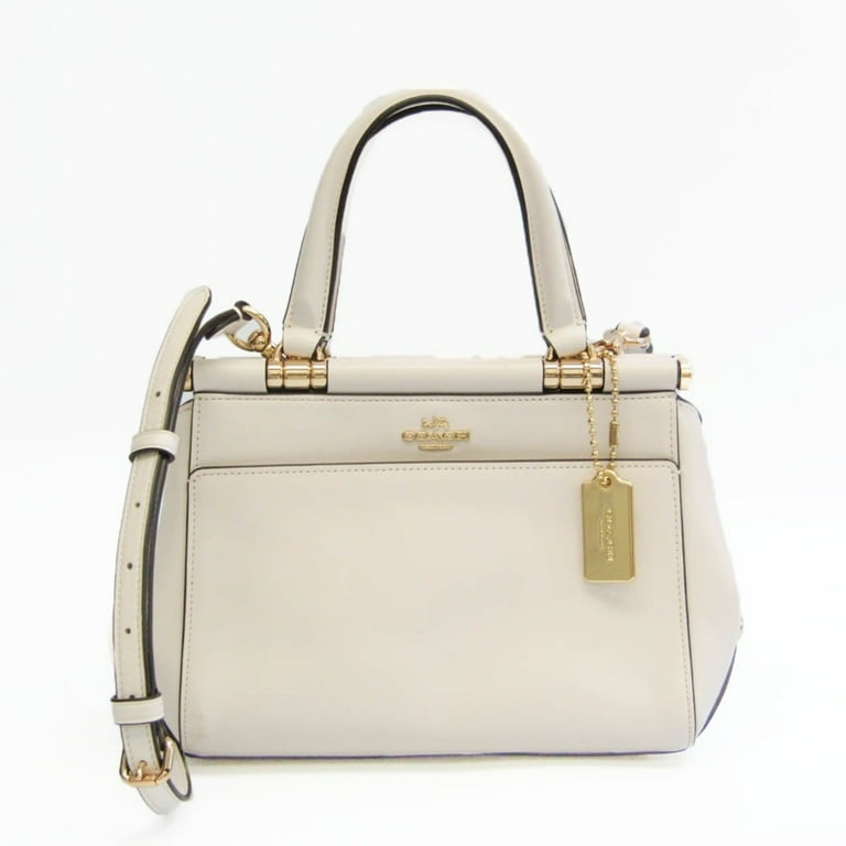 Authenticated Used Coach Grace 31918 Women's Leather Handbag,Shoulder Bag  White