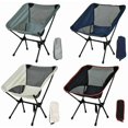 thumbnail image 2 of Chaise pliante portable d'Extérieur Tabouret de camping pliant Chaises compactes sige portable avec sac de transport pour Randonnée en plein air, Réveil, 2 of 5