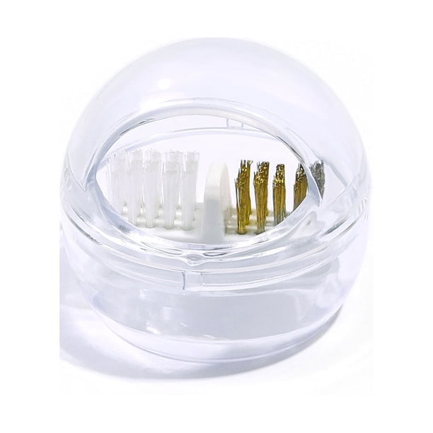 Cepillo de limpieza Cepillo de limpieza para cabezal de esmalte de uñas, estuche de limpieza para cabezal de esmalte extraíble