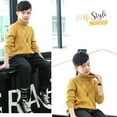 thumbnail image 4 of GYRATEDREAM Unisex Toddler Baby Thicken Turtleneck Sweater Pullover Kid Boys Girls Long Sleeve Warm Fleece Solid Color Knitted Tops Stretch Shirt Clothes for 1-8 Years, 4 of 8