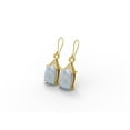 thumbnail image 2 of Mooneye 5.68 Ctw Cushion Moonstone 925 Sterling Silver Gold Vermeil Women Dangle Gifts Earrings, 2 of 3