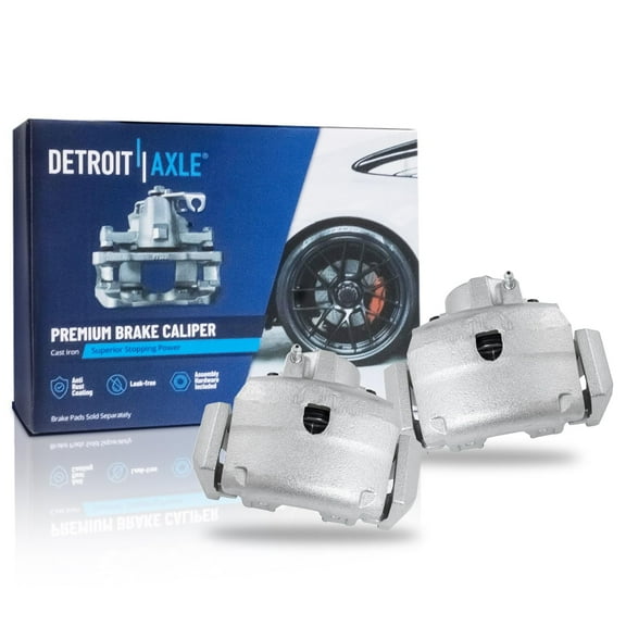 Detroit Axle - Front Disc Brake Calipers w/Brackets Replacement for Ford Escape Mazda Tribute Mercury Mariner - 2pc Set