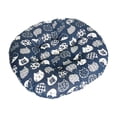 thumbnail image 1 of Ounissouiy Relajación redefinida con cojín para sentarse y cómodo Cojín para silla Cojín para respaldo Cojín para suelo Multiusos Decoración del hogar vista azul 50cm*50cm*9cm, 1 of 6
