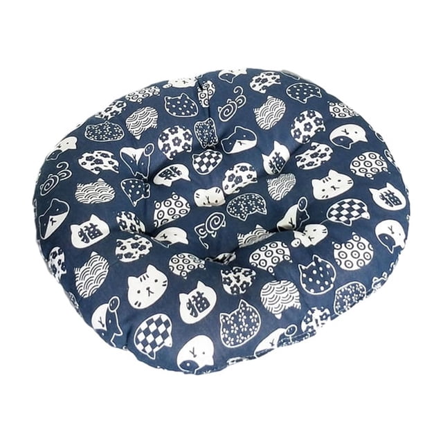 Ounissouiy Relajación redefinida con cojín para sentarse y cómodo Cojín para silla Cojín para respaldo Cojín para suelo Multiusos Decoración del hogar vista azul 50cm*50cm*9cm