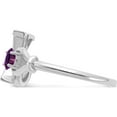 thumbnail image 4 of 10K White Gold 10Kw Letter X With Birthstone Ring (Size 7) Made In United States 10xnr81xw, 4 of 5