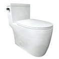 thumbnail image 1 of Kingston Brass VTC2995 Courtyard One-Piece 1.28 GPF Single Flush Elongated Toilet, White, 1 of 6