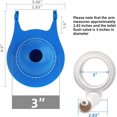 3Inch Toilet Flappers Replacement Compatible with Gerber 99788, Water