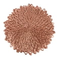 thumbnail image 2 of Juego de 8 manteles individuales para mesa de comedor de PVC con aislamiento para el hogar, tapetes con flores ahuecados, decoración en oro rosa, 2 of 15