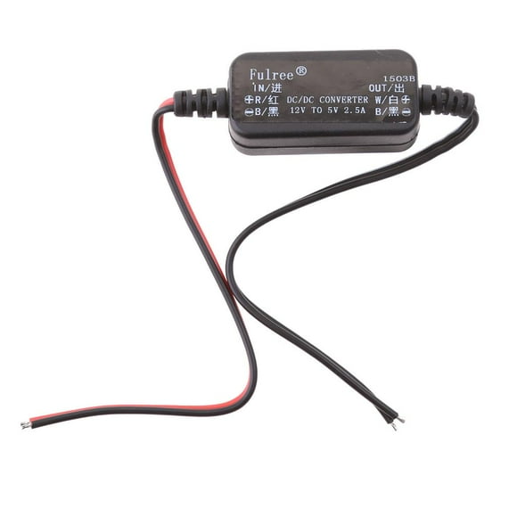 LOVIVER Auto Vehicle Reducer Buck Converter 12V to 5V Regulator 2.5A