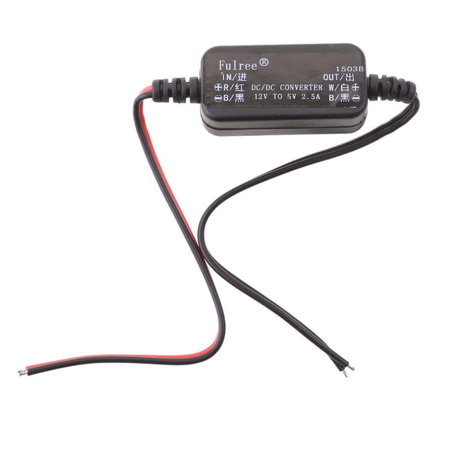 Módulo De Potencia Reductor 12V (8-16V) A 5V 2.5A Adaptador De Corriente Para Automóvil shamjiam Módulo de potencia reductor DC-DC