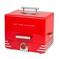 thumbnail image 1 of Nostalgia Style Diner Cuiseur Vapeur pour Hot-Dogs, Convient à 24 Hot-Dogs et 12 Pains, Rouge, 1 of 6
