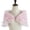 Pink, variant on Stylish Bride's Sheer Cover Up Lightweight Shrug Bridal Wedding Capelet Elegant