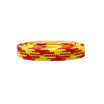 INSPIRE CHIC 2 Pairs Flat Colored Shoelaces for Sneakers Plaid Shoe Laces Boots Shoestrings Red-Yellow 160cm/62.99"