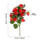 thumbnail image 3 of 2 unidades de arreglo floral de fresas, fresas artificiales para fiestas, 3 of 6