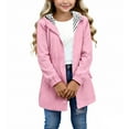 thumbnail image 6 of AINIYS Kids Rain Jacket With Hood Waterproof Windbreaker Fall Lightweight Zip Up Striped Lined Raincoat with Pockets Pink 7 Years, 6 of 6