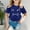 Dark Blue, variant on TAIAOJING Girls Short Sleeve Tops Toddler Boys Prints Cat Prints T Shirt Tops Clothes 6-7 Years