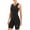 Black, variant on Qualidyne Women's Sleeveless Triathlon Suit, One-Piece Padded Trisuit for Swim Bike Run with Half Zip & 2 Mesh Pockets